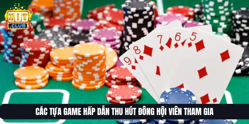  Các tựa game hấp dẫn thu hút đông hội viên tham gia
    </figcaption>